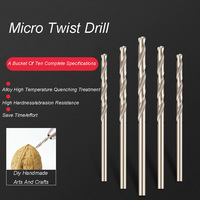 Hss High Speed Steel Mini Drill Twist Drills Bit Set 0.5-3.5mm Miniature Drill Bits Straight Shank Tool Woodworking Drill Bits