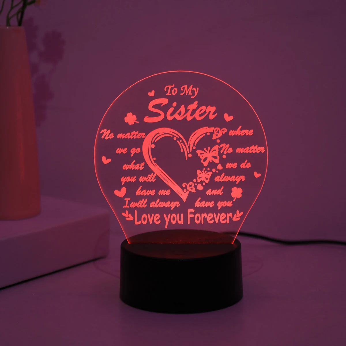 الاكريليك لمسة بصرية ضوء الليل ، 7 ألوان ، مناسبة لعيد الشكر ، حفل التخرج #6