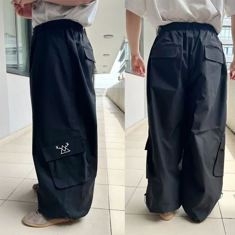 2025 Male Cargo Ski Pants Winter New Loose Skiing Baggy Pants Men Warm Snow Bib Overall Clothes 3L Waterproof Snowboard Trousers