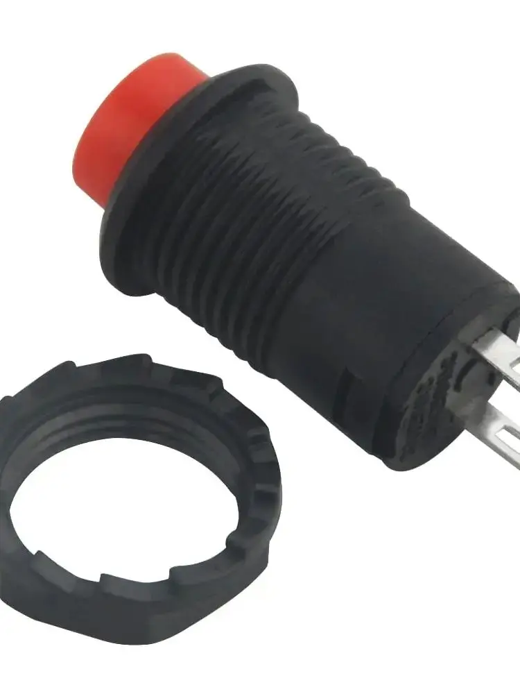 1/5/10 pièces 12mm interrupteur à bouton-poussoir à verrouillage autobloquant, marche/arrêt AC 250V/1.5A 125V/3A, Mini interrupteur à bouton rond