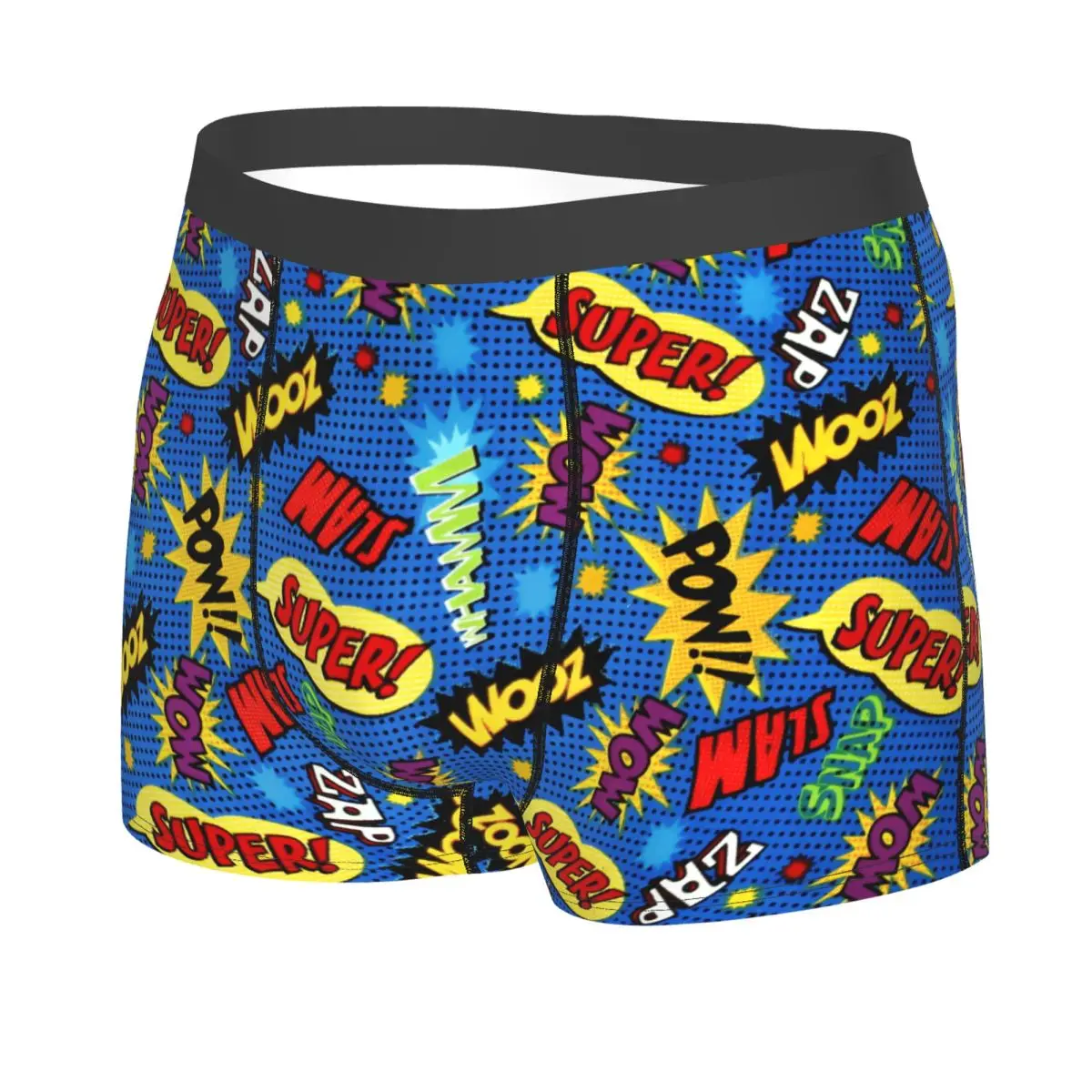 Custom Superhero Comic Slogans Boxers Shorts Men Briefs Underwear Cool Underpants