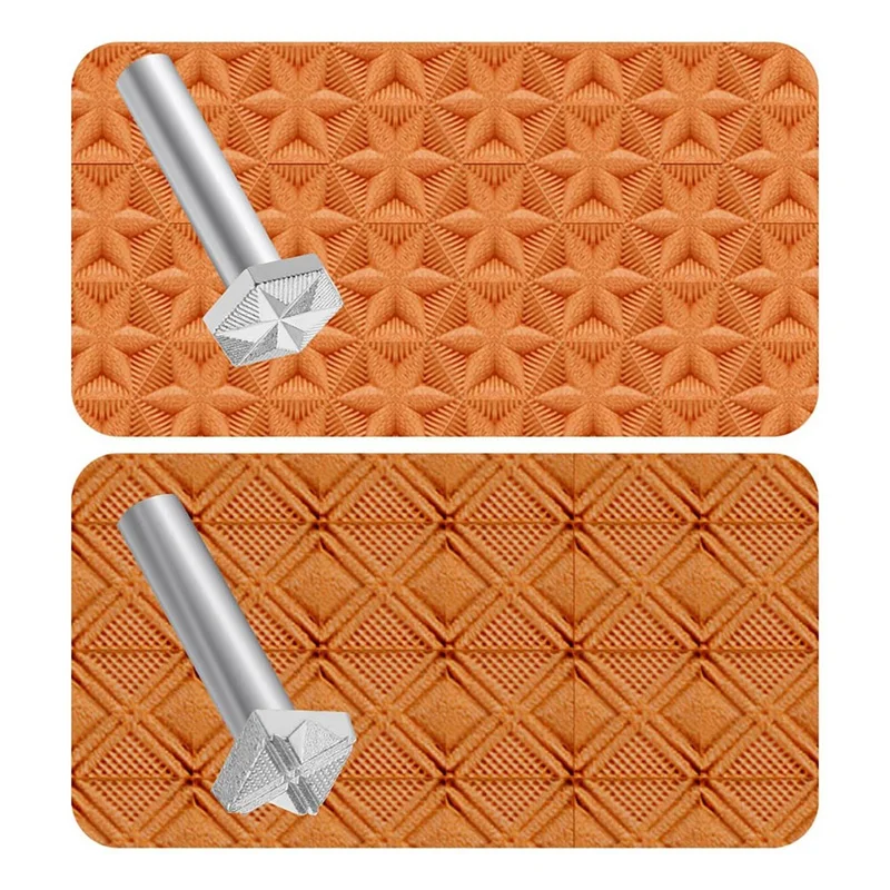 

ABYN-Leather Stamps 2 Pieces Professional Leather Border Stamping Tools For Leather Craft Working