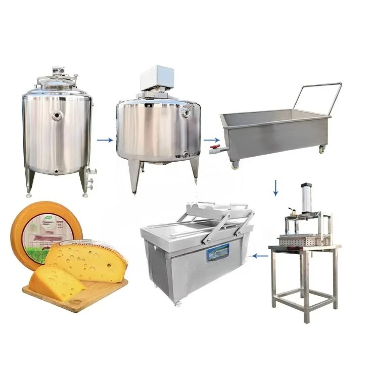 High Quality Feta Cheese Make Machine Cheese Press Machine Small Scale Cheddar Cheese Production Line view 4