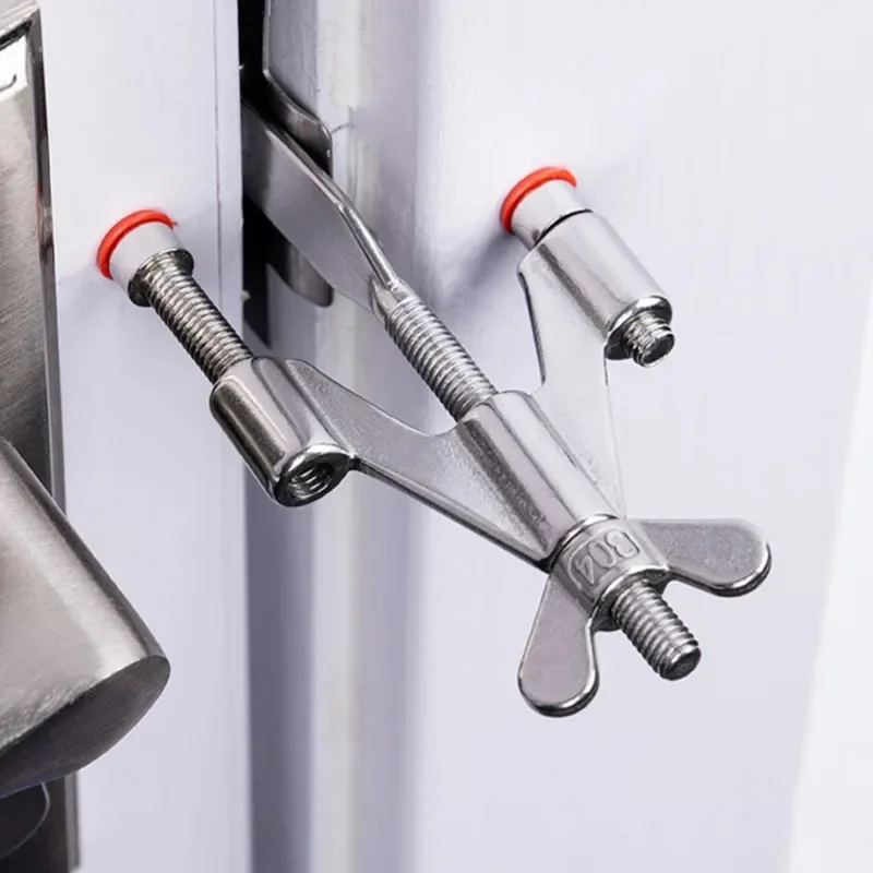 Tragbares Türschloss aus Edelstahl, Privatsphäre, zusätzliches Sicherheitsschloss, Diebstahlschutz-Innentürschlösser für Reisen, Zuhause, Schlafzimmer, Wohnung – Detail 8