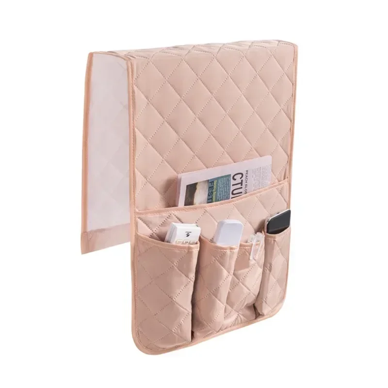 Sofa Armrest Organizer with 5 Pockets and Cup Holder Tray Couch Armchair Hanging Storage Bag for Cellphone TV Remote Control