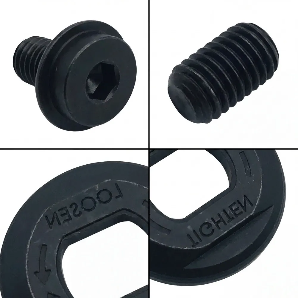 DCS391 Compatible Steel Flange Spacer N621119 with Bolt 648697-00 for Stable Circular Saw Operation Black Hardware Set
