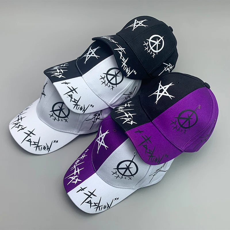 Chapeaux de Baseball en Coton Respirant pour Homme et Femme, Streetwear, Hip Hop, Kpop Graffiti, Lettre, Cool, dehors, Unisexe, Mode, Personnalité,