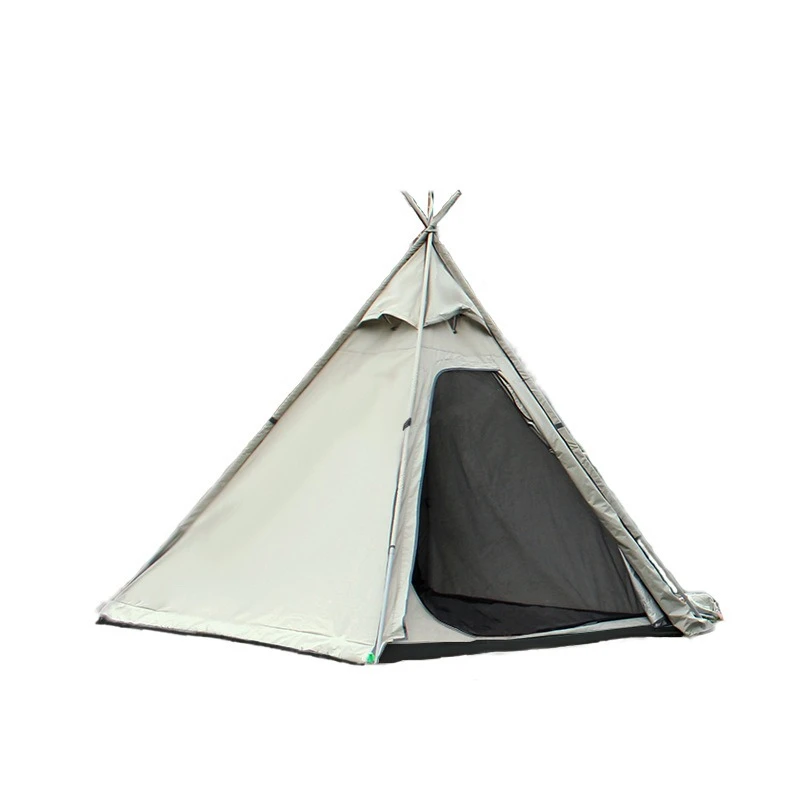 

Pyramid Tent Double Layer Camping Camping Travel Outdoor Portable Folding Oxford Cloth Tent