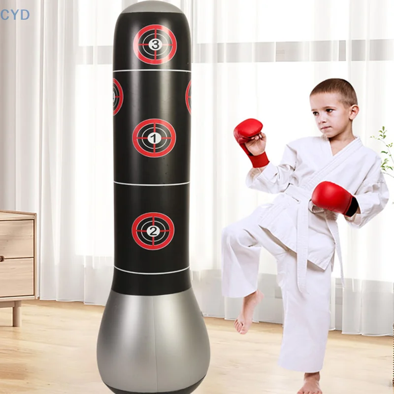 Nuovo bicchiere Sanda per la casa verticale per fitness giovanile con colonna da boxe gonfiabile per bambini