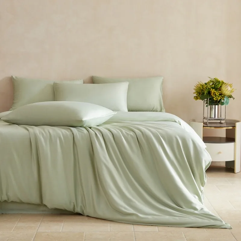 Luxury Bedding 100% Bamboo Duvet Cover 1PC Soild Colors Single Queen King Bed Cover Quilt Cover Soft Comfortable Summer Cooling
