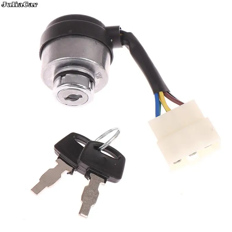 6 Wire Way Gasoline Diesel Generator Gas Ignition Start Key Lock Switch