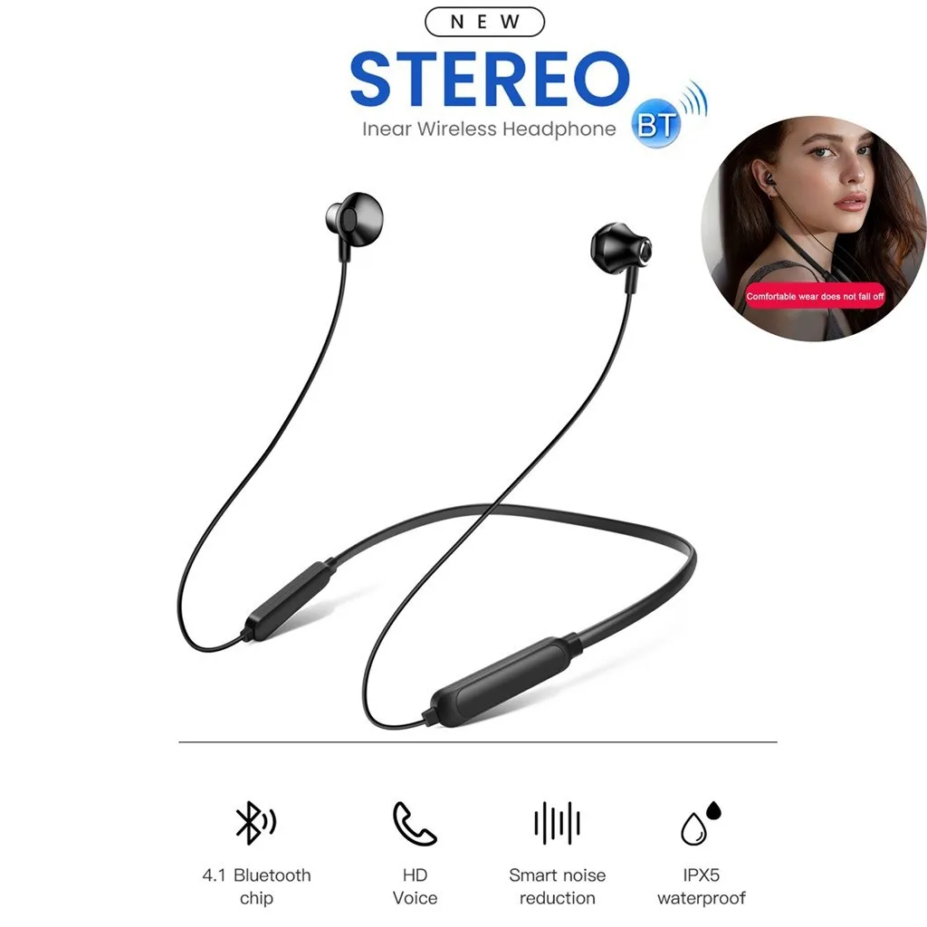 Écouteurs sans fil Bluetooth G02 TWS, oreillettes de sport, de fitness, de course, anti-transpiration, avec micro