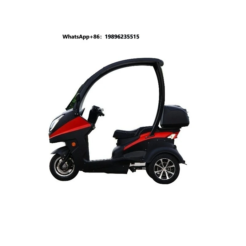 Compact Open 3-Wheel Electric Tricycle Motorcycle with Canopy Product Category of Electric Vehicles