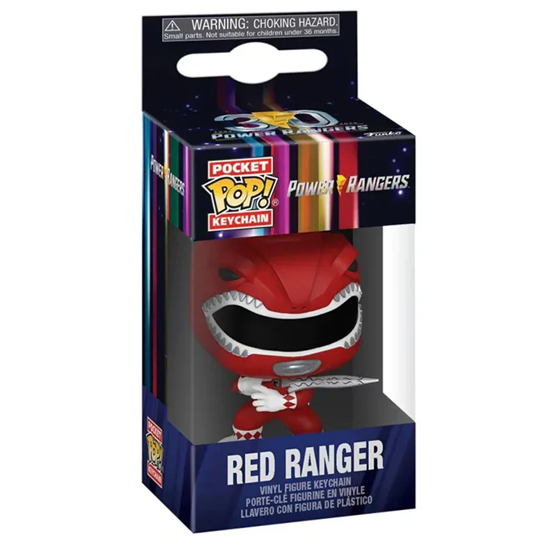 Funko Pop POWER RANGERS Pocket Pop Keychain New Arrival Pink Rangers Red Blue Yellow Ranger Vinyl Figure Collection Model Toys - view 4