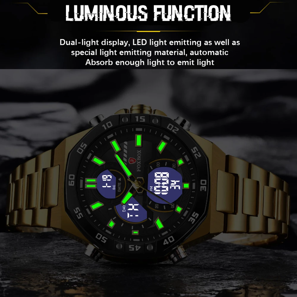 LIGE New Fashion Digital Wristwatches For Men Countdown Timer Light Sport Watch Waterproof Men Military Clock relogio masculino