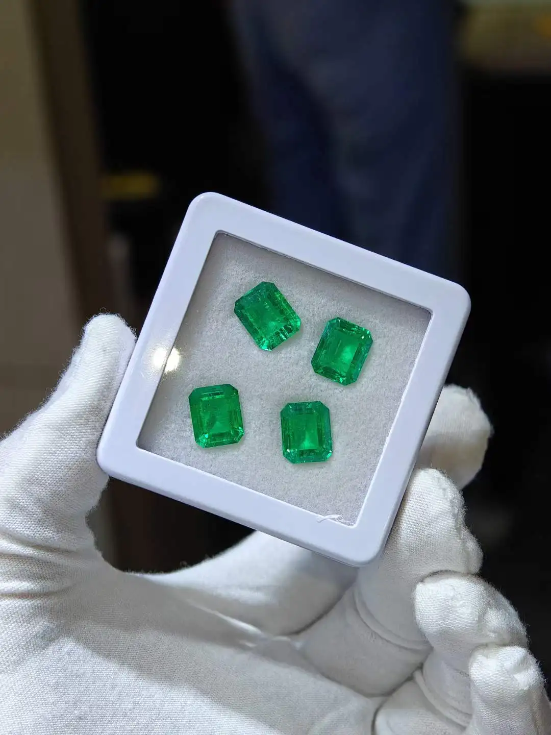 Hot Sale Low Price Customize Round Pear Heart 1CT 2CT Muzo Emerald Lab Grown Emerald Colombian Emeralds Wholesale