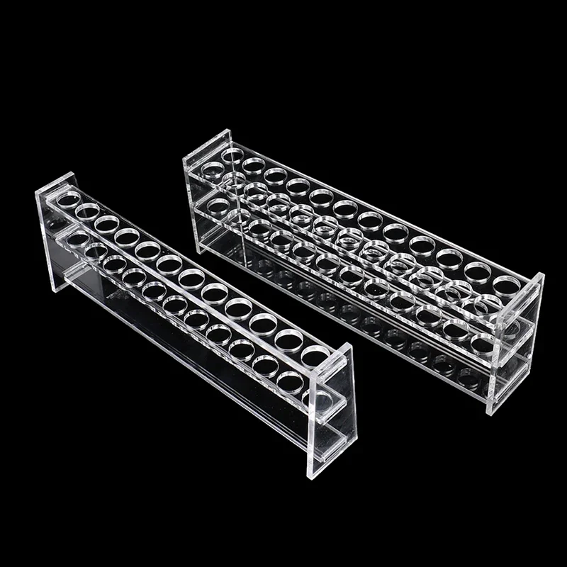 1piece/lot 10ml Test Tube Rack Holder Organic Glass Test Tube Stand Support