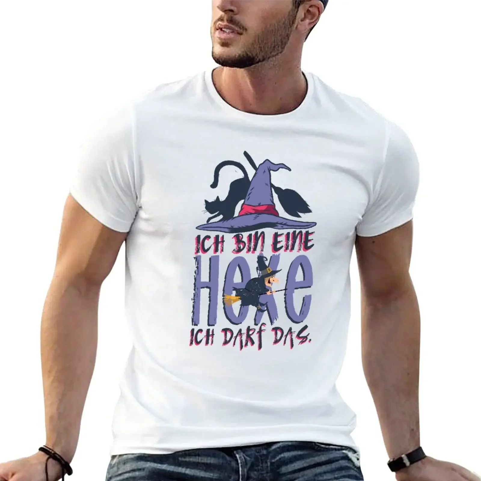 

New Ich bin eine Hexe ich darf das Geschenk Idee T-Shirt animal print shirt for boys oversized t shirts plain black t shirts men