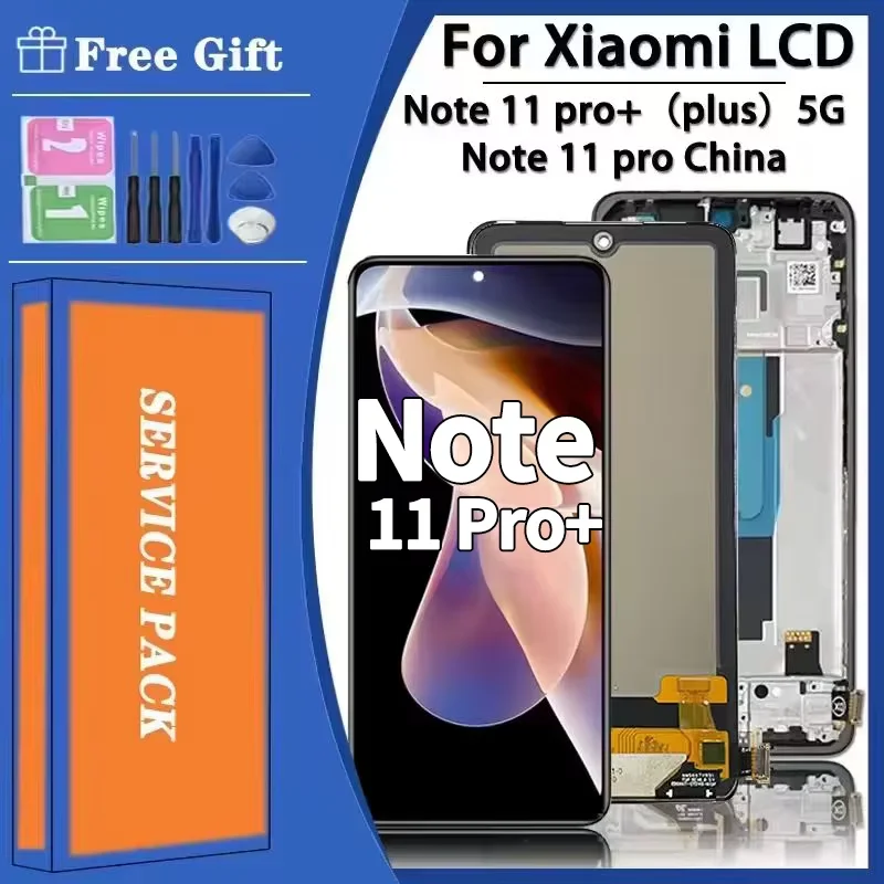 Ekran dla Xiaomi Redmi Note 11 Pro+ 5G 21091116 Wyświetlacz LCD UG Digitizer dotykowy dla Redmi Note 11 Pro (Chiny) 21091116 C — zdjęcie produktu 6