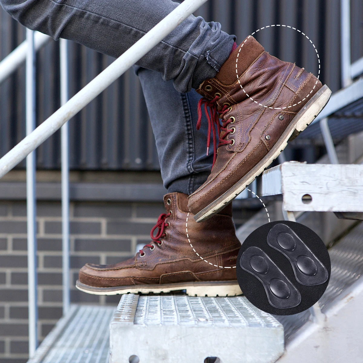 3Pair Self-Adhesive Heel Cushion Pads Anti-Slip Shoe Inserts for High Heels Shoes Foot Care Protector Blister Callus