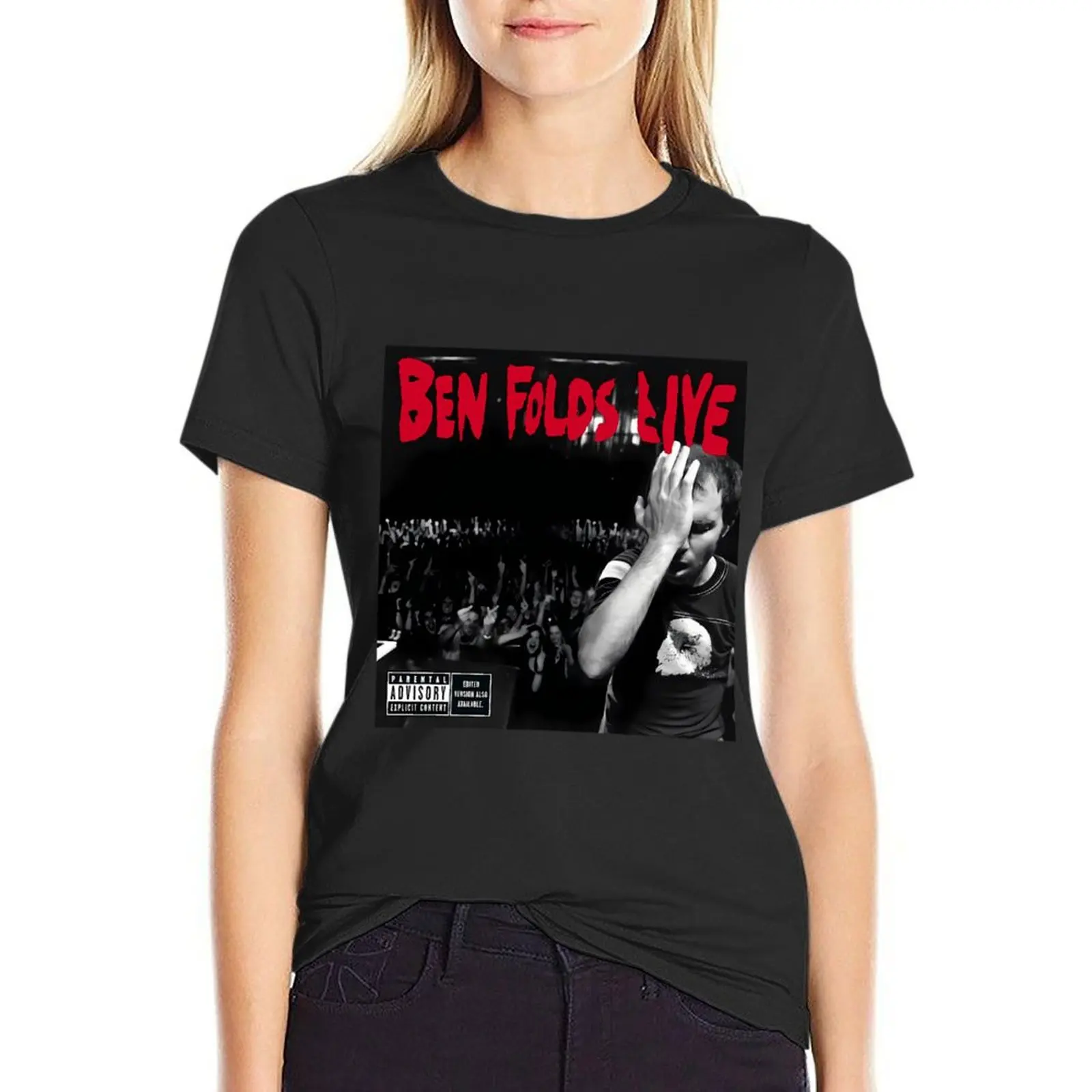 Ben folds live T-Shirt animal print summer clothes hippie clothes lady clothes Women's t-shirt