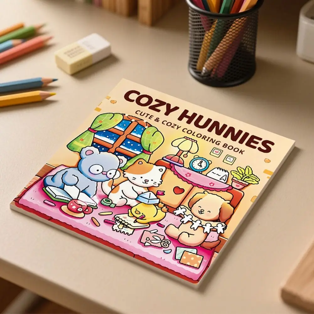 Creative Cartoon Coloring Book Educational Painting Gift Paperback Stress Relief Graffiti Painting Book for Adults And Teens