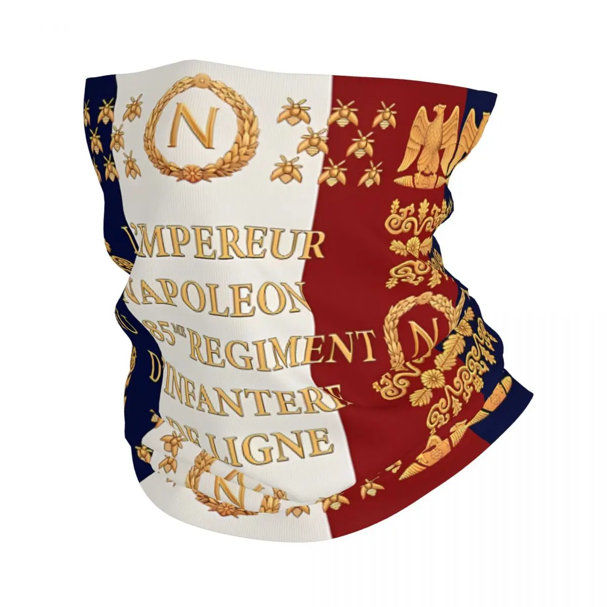 Napoleonic French 85Th Regimental Flag Tapestry Thin Bandana Neck Wrap Scarf Headband Neck Cover