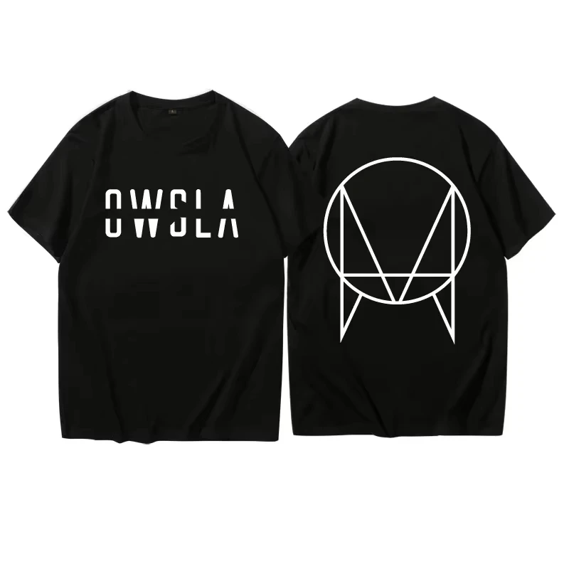 OWSLA Skrillex Ssk Vac تايلاند S20 مقطع إلكترونية مريحة عادية عالية الجودة قصيرة الأكمام القطن الخالص تي شيرت رجالي #1