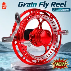 1PC Fishing Reels Full Metal Grain Wheel Hot Portable Light Aluminium Alloy Hand Dial Raft Fishing Front Leech Fishing Supplies