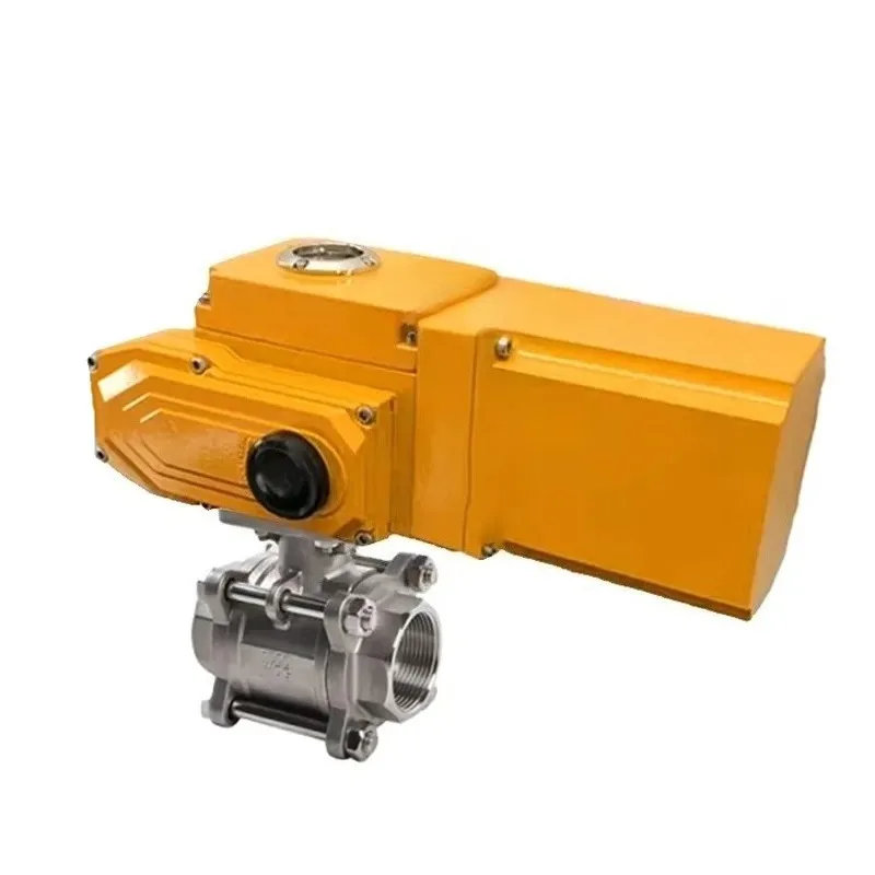 2026 COVNA Urgent Order Flange Spring Return Motorized Valve Automatic Reset Electric Actuator Ball Valve Flange Connection
