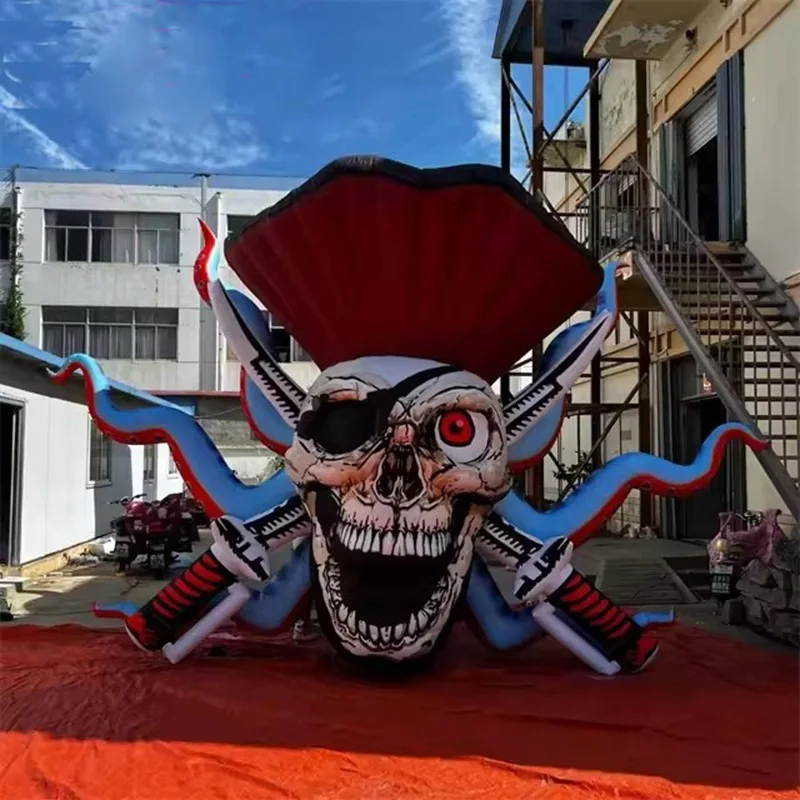 Halloween decorations Inflatable monsters Custom inflatable pirate skeletons for outdoor