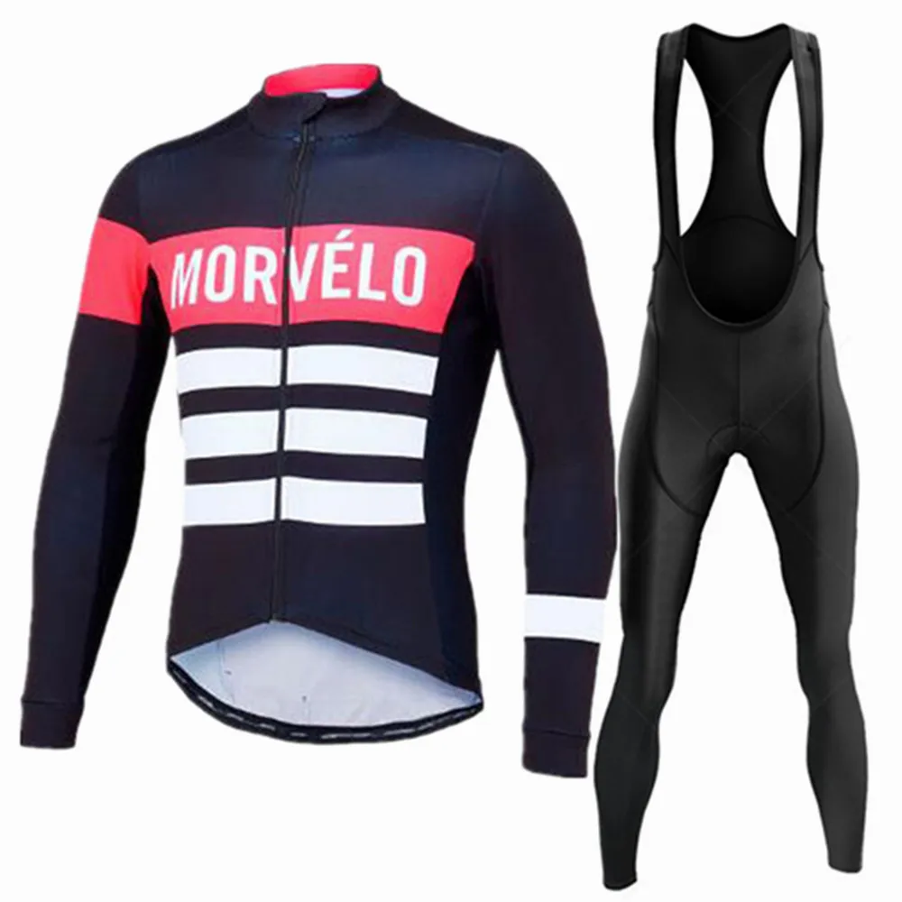 Morvelo 2026 Herbst Radsport-Trikot-Sets Langarm Fahrradbekleidung MTB Maillot Ropa Ciclismo Mountainbike-Uniform Trägerhose – Detail 5