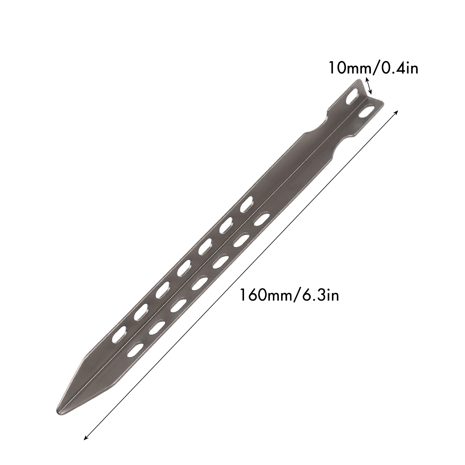 TOMSHOO 4/6 Pack 6,3 Inch Camping Haringen Ultralight Winddicht Titanium Tentharingen Outdoor Camping Wandelen Haringen Nagels