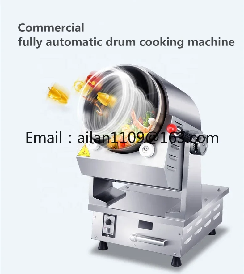 Automatic Electric Smart Big Fire Food Noodle Stir Fry Wok Fried Rice Rotated Cooking Robot Machine for Restaurant