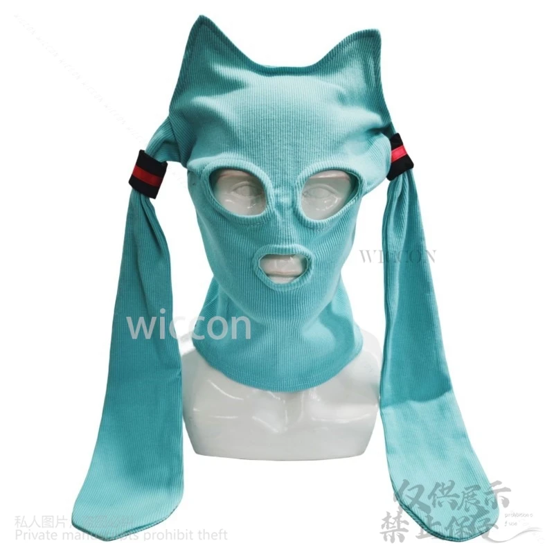 Cosplay Game Project Sekai Mikuuu Cosplay Mask Hat Kawaii Warm Headgear Funny Party Mask Essential Props Gifts Halloween Cos