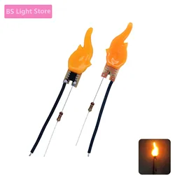 5V Led Cob Flash Candles Edison Flame LED Filament 2200K Diode Birthday Party Decoration Light Bulb Accessories Candle Light DIY