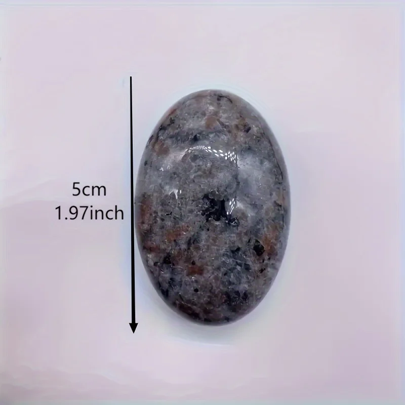Natural Yooperlite Stone Crystal Palm Rock Flame Stone, UV Light Reactive, Syenite With Fluorescent Sodalite Emberlite Tumble