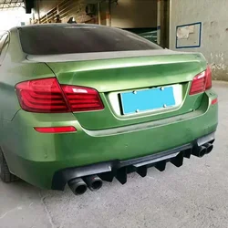 For BMW 5 Series F10 M5 2011-2016 Car Rear Bumper Diffuser Lip Spoiler Lip Splitter Gloss Black ABS Guard Body Kits Tuning