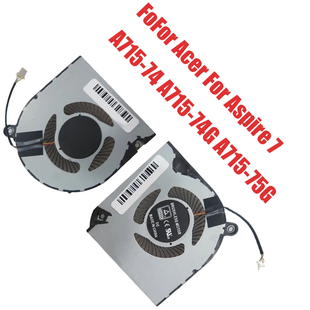 Für Acer For Aspire 7 A715-74 A715-74G A715-75G DC5V 0.5A Laptop CPU GPU Lüfter