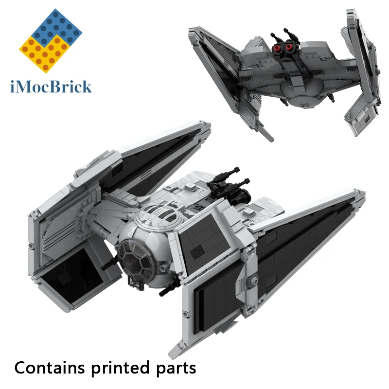 

1105 Pcs Mocs Set Star Movie Spaceship Bricks Imperia TIE Aggressor (TIE/ag) Starfighter Kits Model Builidng Blocks Fighter Toys