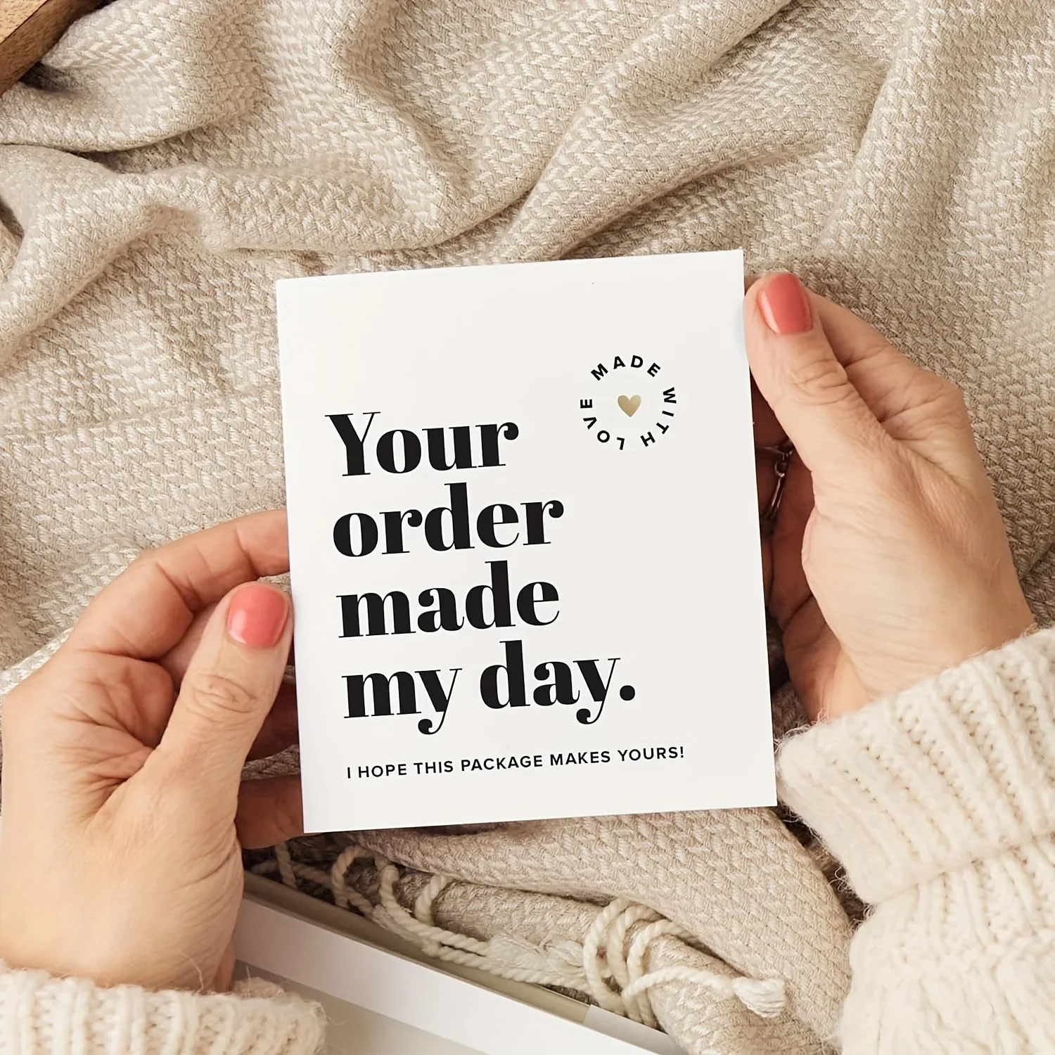 

50pcs Thank You Cards for Small Business Thank You Notes for Supporting My Small Business Cards Gift Packaging Card