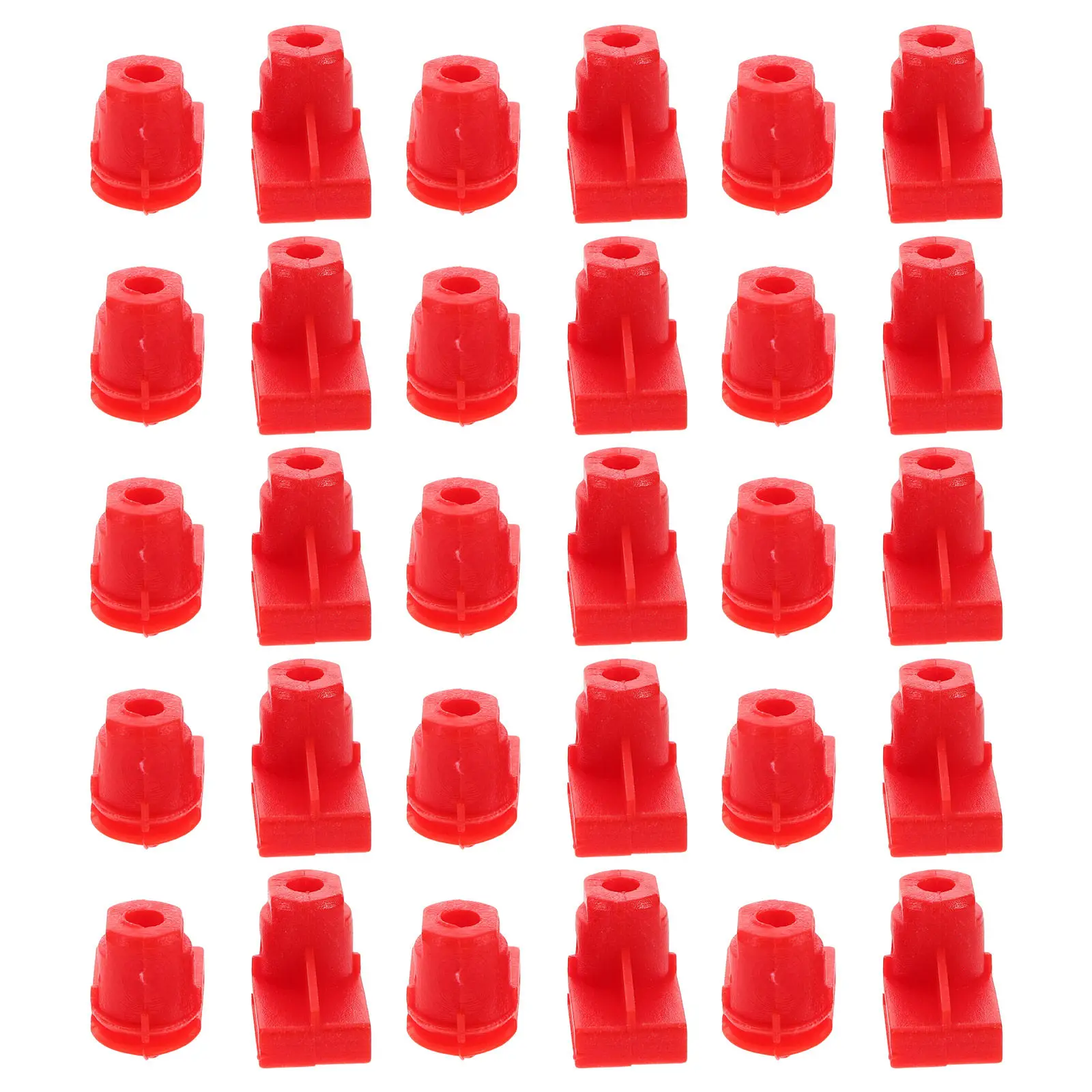 

30Pcs Red Plastic Car Bumper Clips Retainer Fasteners for Automotive Panel Mounting Bumper Bracket Engine Screw Replacement