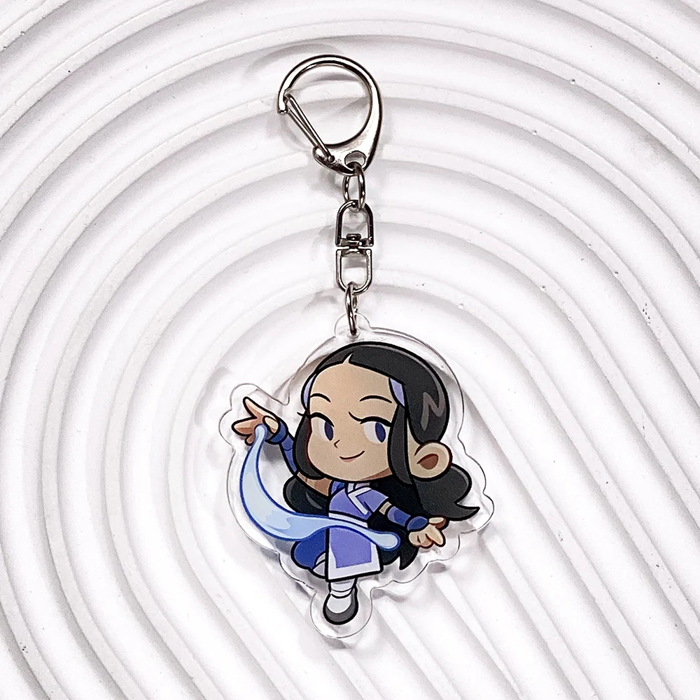 1/9Pcs Cartoon Avatar: The Last Airbender Acrylic Keychain Bag Charms Accessories Backpack Key Holder Keyring Fans Friends Gifts