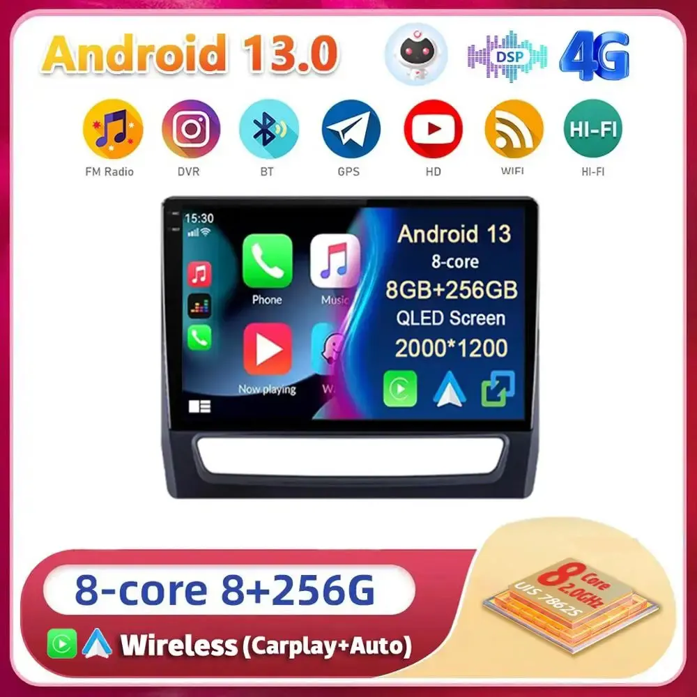 

Android 13 Car Radio For Mitsubishi ASX 2020 Stereo Auto Multimedia GPS Navigation wireless Carplay Auto DVD Player No 2Din DSP