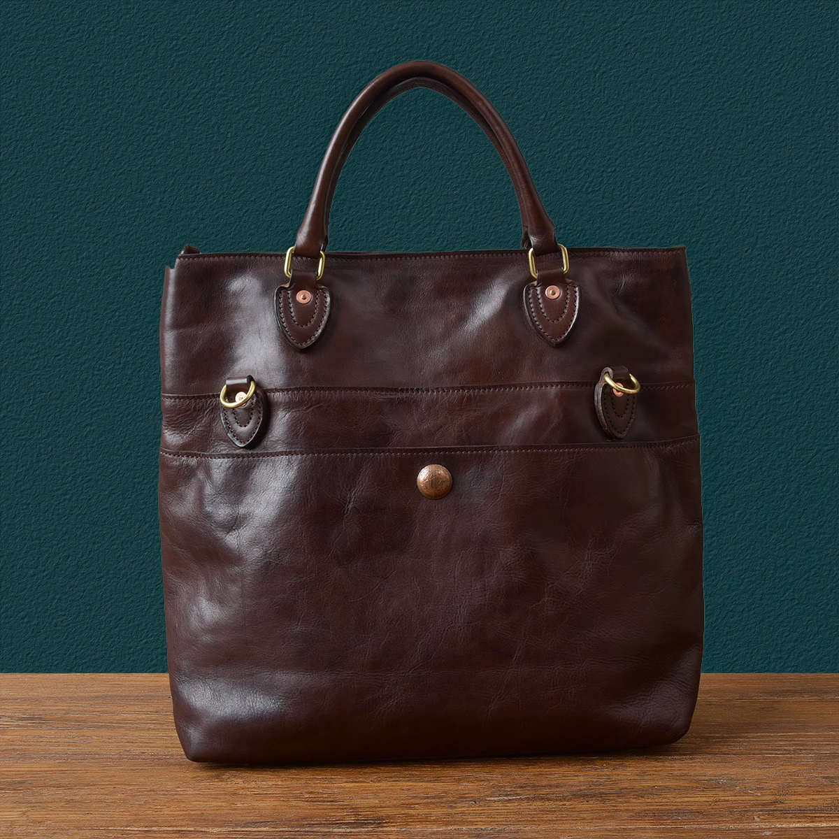 

Vintage designer handmade first layer cowhide men's briefcase casual luxury genuine leather handbag women's work messenger bag