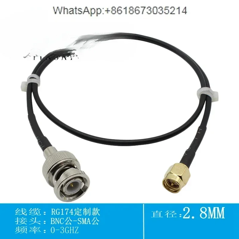 

BNC to SMA RG174 Soft BNC-J male to SMA male extension cable 50-1.5 RF cable