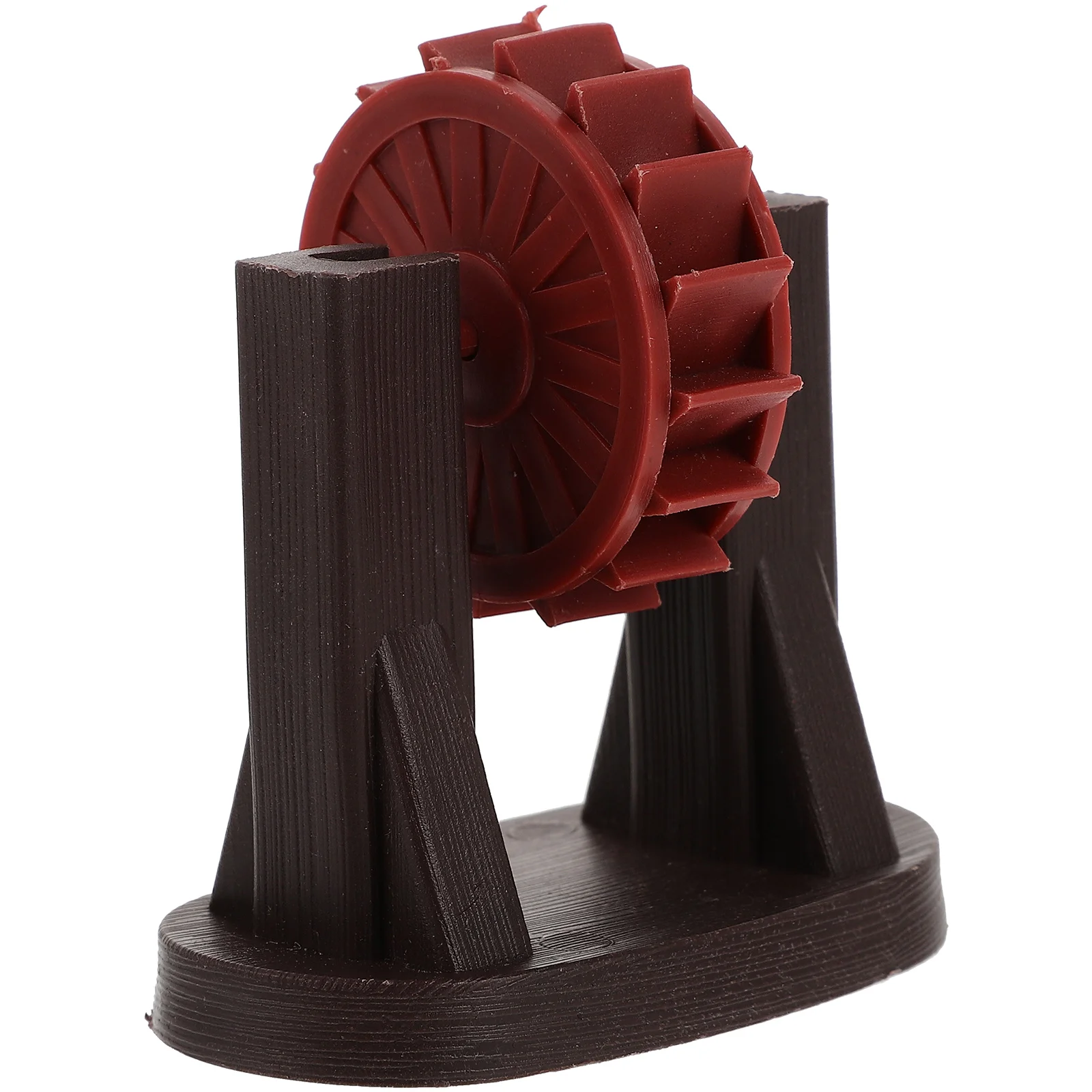 

Micro Landscape Decor Photo 35mm Wheel Decor Prop Brown Stand for Fish Tank Aquarium Fountain DIY Prop