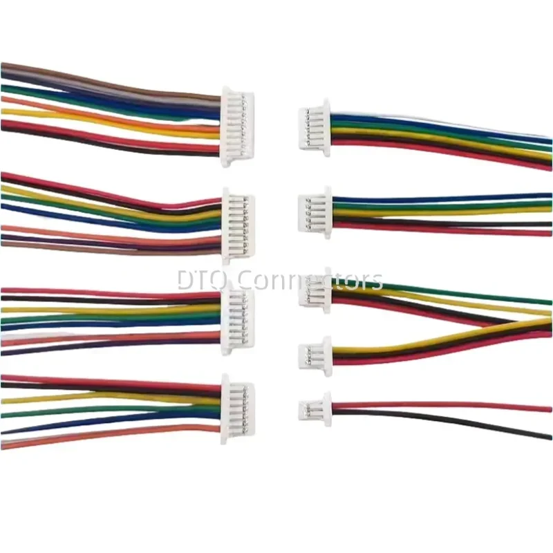 

10PCS SH 1.0mm DIY Cable Connectors JST 2-12 Pin Electronic Line Double Connect Terminal Plug 28AWG for Wire Cable