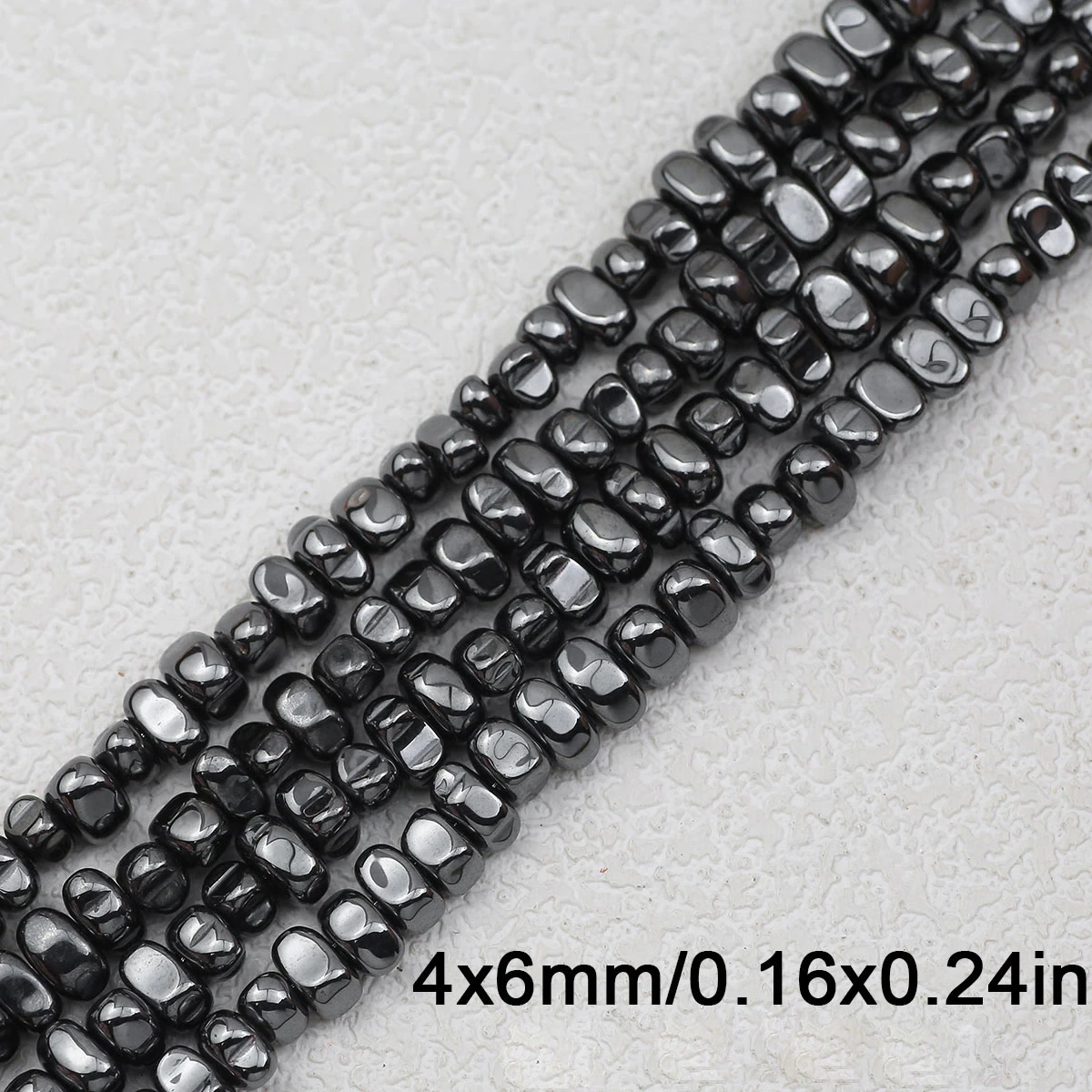 4x6mm 105pcs Hematite Thick Nugget Chips Beads Multi Color Irregular Loose Stone Beads DIY Bracelet Necklace Jewelry Making