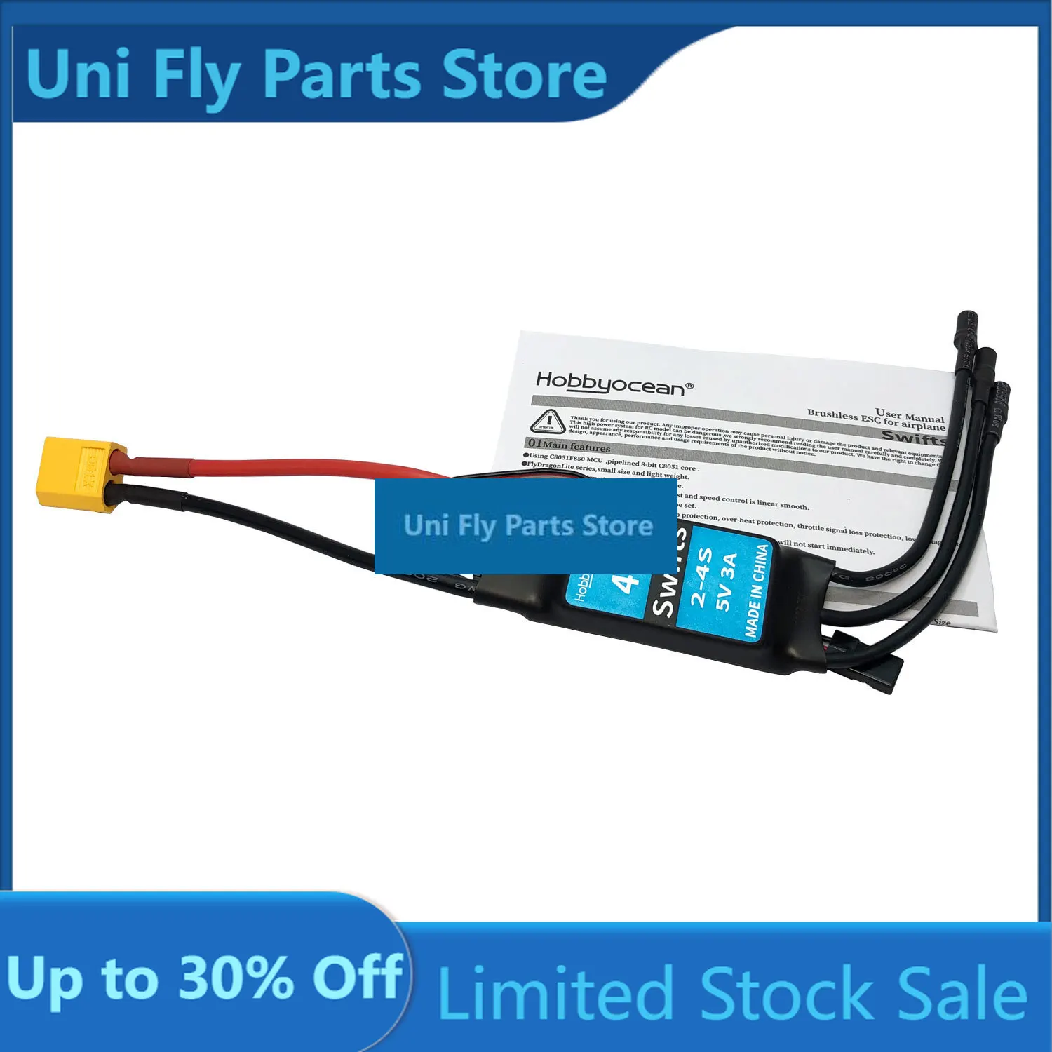 UniFlyC3536 2814(3536) 910KV 1050KV 1300KV 1500KV Brushless Motor 40A ESC For RC 1000g-1500g Airplane Fixed-wing Glider Warbird